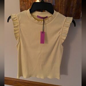Jac Parker Womens  Bonnie Top, yellow NWT M